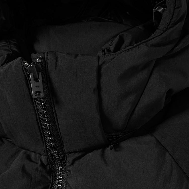 Y-3 FW23 Solid Color Hooded Zip Vest Unisex Vests Black IL2035