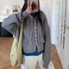 Autumn Winter Hooded Sweater Jacket Short Hooded Single Breasted Knitted Cardigan for Women