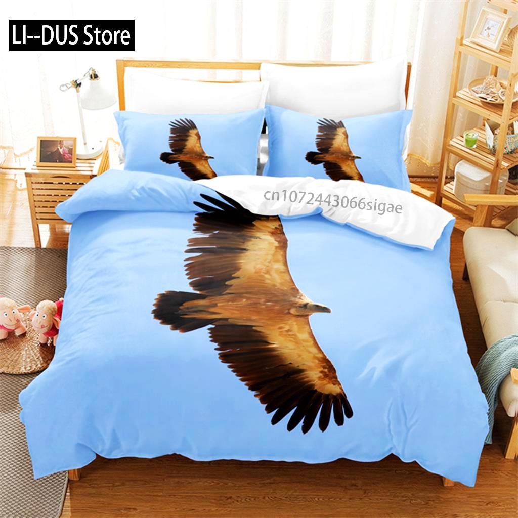 Blue Sky Eagle Queen Bedding Set Duvet Cover Set Bedding Digital Printing King Size Duvet Cover Set Bedding Set