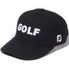 FootJoy Melton Golf Cap FH23AMC Men's Black, Free Size (57-59cm)