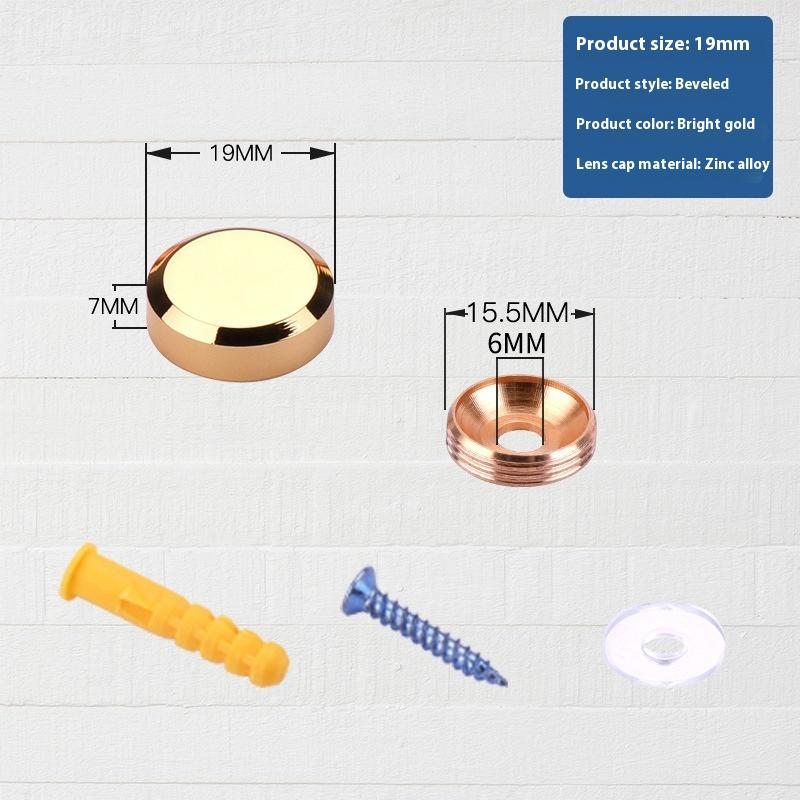 4PCS Nails Decorative Cover Advertisement Fixing Screw Glass Fastener Stainless Steel Advertising Screws Mirror Hardware