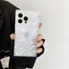 Stylish Illusory Color Shell Pattern Rectangle Cover Case for iPhone 17 16 15 14 13 Pro Max Shockproof Protective Phone Case