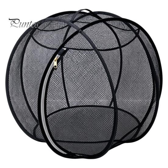 Faltbares Katzenzelt für Camping Pop-Up Rollgehege, Outdoor Katzengehege Spielgehege, Atmungsaktives Netz Haustier Belüftet Kaninchen Bewegungsballkäfig mit Reißverschluss,
