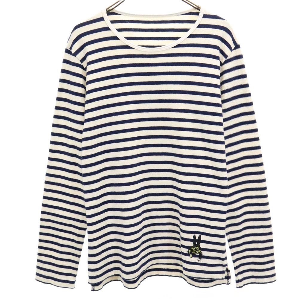 

S YTE Border Pattern Long sleeve T-shirt Men s Used