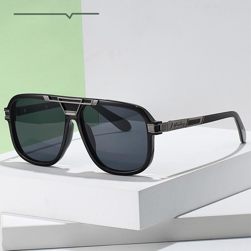 2PCS New Style Of Personalized Double Beam Sunglasses Fashionable Women's Sunglasses Women's Ultraviolet Sunglasses M6215