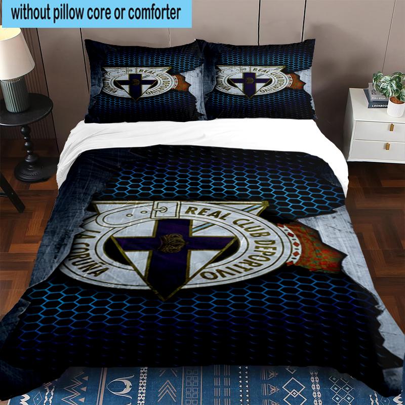 3PCS Deportivo Football Bedding Set,Including 1pc Duvet Cover And 2pcs Pillowcases Perfect for Bedroom, Dormitory, Fan Christmas gift