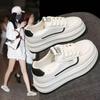 Women White Thick Sole Casual Sport Versatile Platform Sneakers