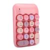 Mini 2.4G Wireless Numeric Keypad Vintage Colorful Round Cap Num Keyboard Waterproof 18 Keys for Financial Accounting