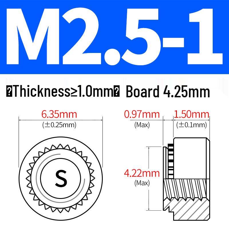 Galvanized Sheet Metal Rivet Nut S-M2-M12