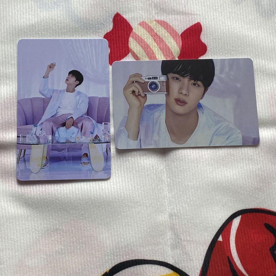 

[USED] BTS Korea Exclusive BE JIN Unreleased Lucky Drop Trading Cards (2 Cards)