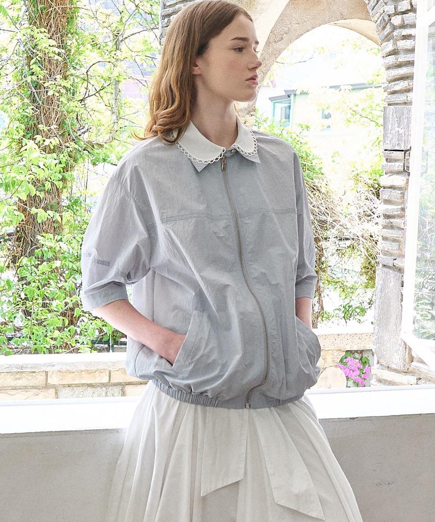 Mitte Layer Collor Blouson_Light Blue