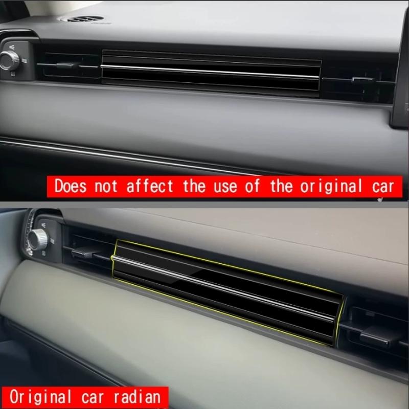 For Honda Vezel H-RV HRV 2025 2026 Front Dashboard Center Conlose Panle Strip Copilot Air Conditions Outlet Panle Cover Stickers