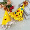 Cheerful Mini Party Clown Hat Headband with Wide Frame for Finishing Party Costumes without a Full-Size Hat Accessory