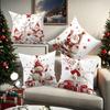 1pc Red White Christmas Cushion Cover Snowman Deer Santa Claus Durable Cover 2025 New for Home Ornament Xmas New Year Decoration