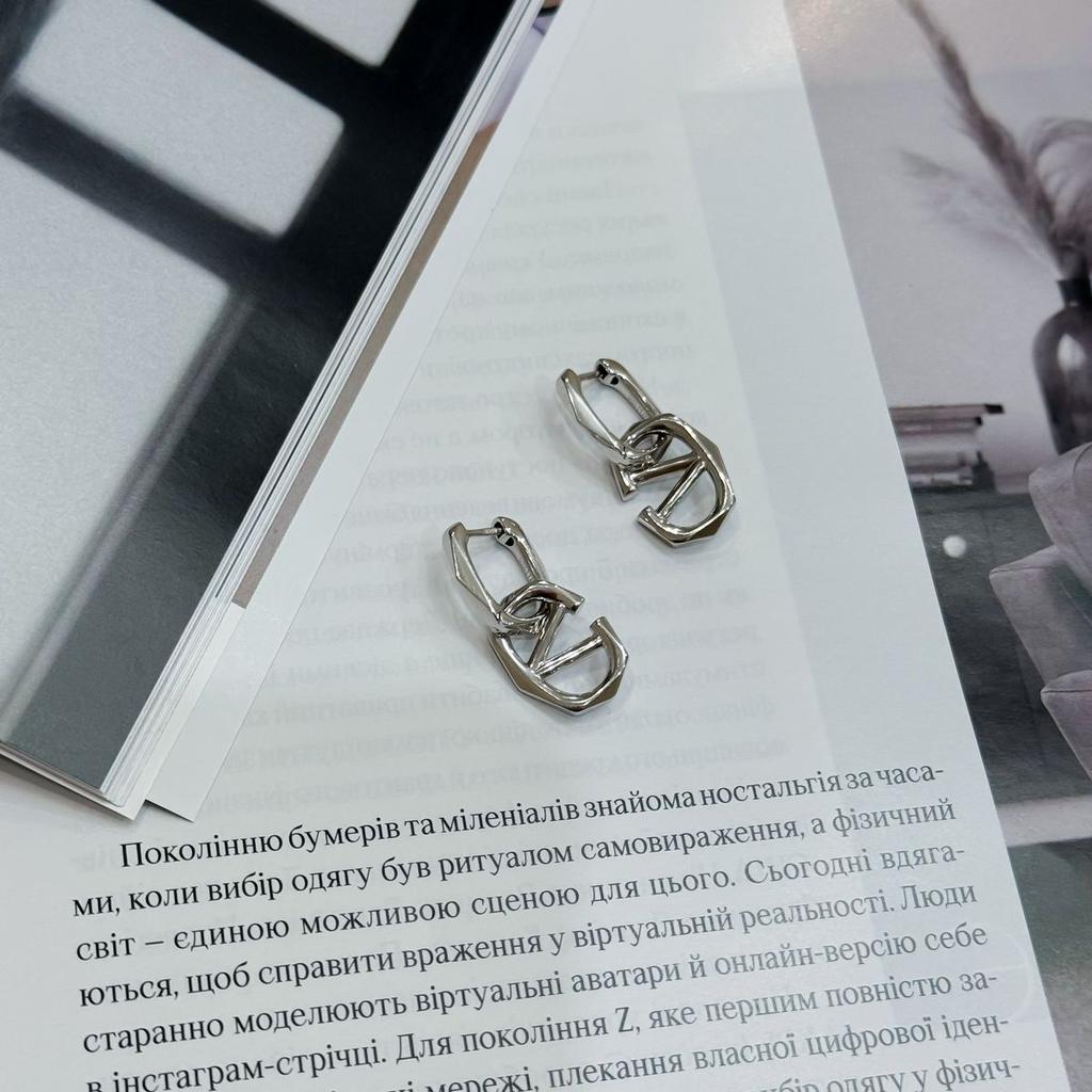 Серебряные серьги без камней (2175360)