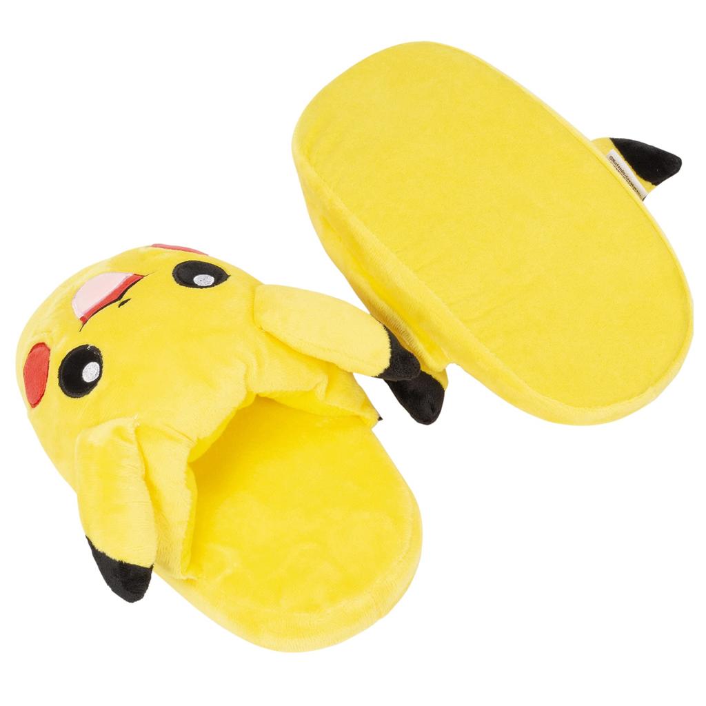 MORIPiLO Pokemon Indoor Slippers Fluffy Size Plush Cute Pokemon Morishita Makura (Pikachu Kunyaku) 23.0-25.0cm, Unisex, Toy, Gift, Yellow, Character,