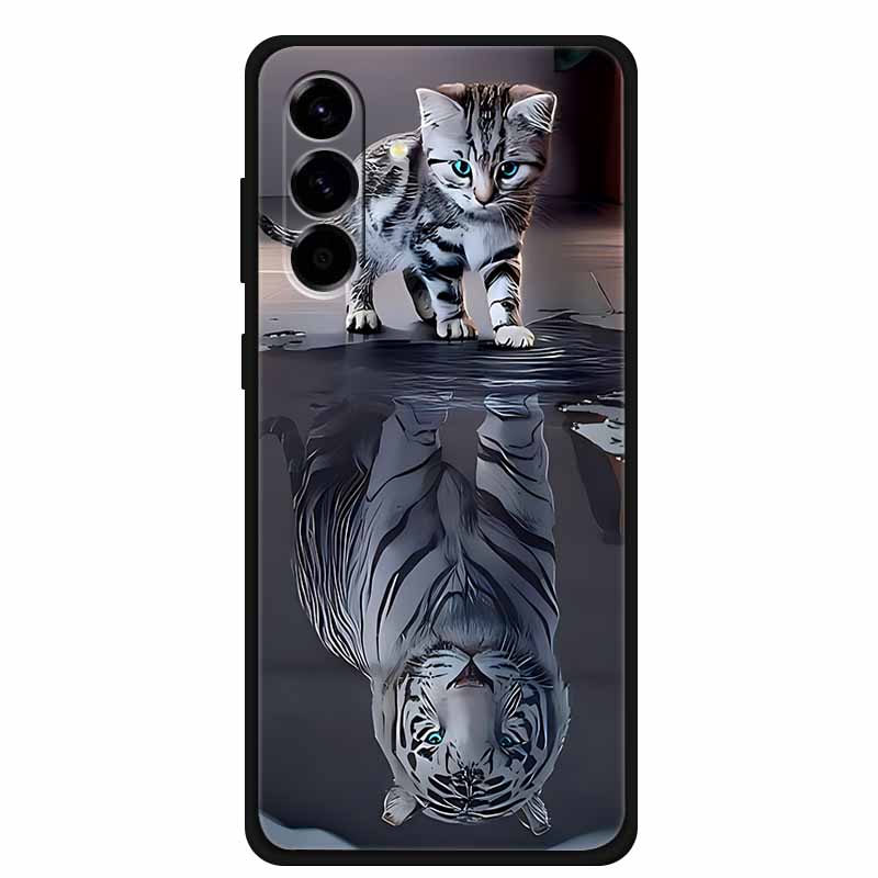 Custodia per Telefono per Samsung Galaxy S26 Custodia Nera in Silicone TPU Cover Posteriori per GalaxyS26 S 26 Custodia SamsungS26 Morbidi Paracolpi Protettivi