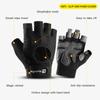 Athletic Gym Fitness Gloves Men and Women Weightlifting Breathable Non-Slip Silicone Half-Finger Bicycle Motorcycle Gloves
