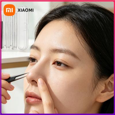 Stainless Steel Beauty Tool Set Acne Clip Blackhead Clip and Acne Needle Accessories for Home and Beauty Salon Daily Use