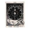 Mystic Tarot Cat Moon Tapestry, Boho Celestial Flower Wall Hanging, Living Room Bedroom Decor