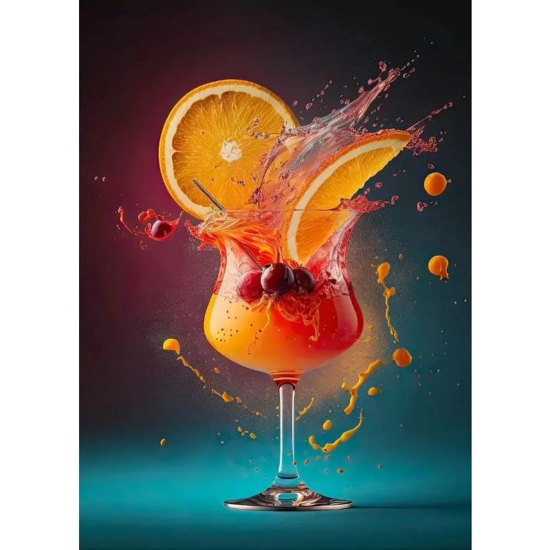Cocktail Explosion poster Fruit Cocktail Don't Trust Bar Minimalist Print Canvas Painting for Living Room Modern Home Decor