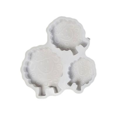 Sheep Animal Silicone Molds for Candle Soap Candy Chocolate Molds Cement Gypsum Silicone Molds for Home Decoration