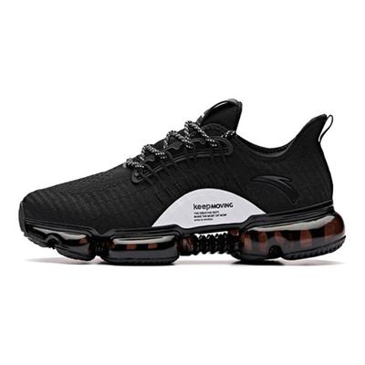 Nebula Low Top Running Shoes Women's Black White Full Length Air Cushion 92845500-2