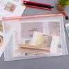 A3 Transparent Mesh Zipper File Bag