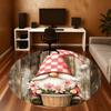 1PC gnome flowers Office Round Area Rug, Under Office Chairs Bedroom Living Room Home Decor, Carpet for Office -1110096