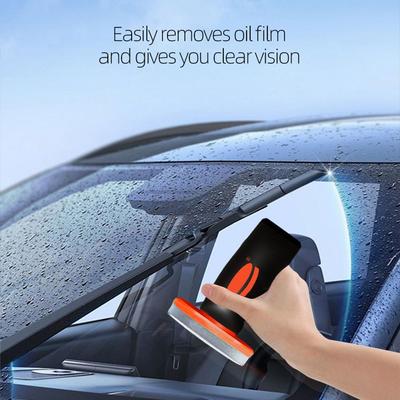 Autofensterglas Antibeschlag Beschichtungsflüssigkeit Auto Windschutzscheibe Ölfilm Entferner Wischtuch Reiniger Entfernt Schmutz Bürste Entfetter Tücher