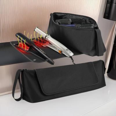 Hair Tools Organizer Bag for Women Portable Heat Resistant Storage Bag Travel Carrying Case for Curling Iron Straightener Flat