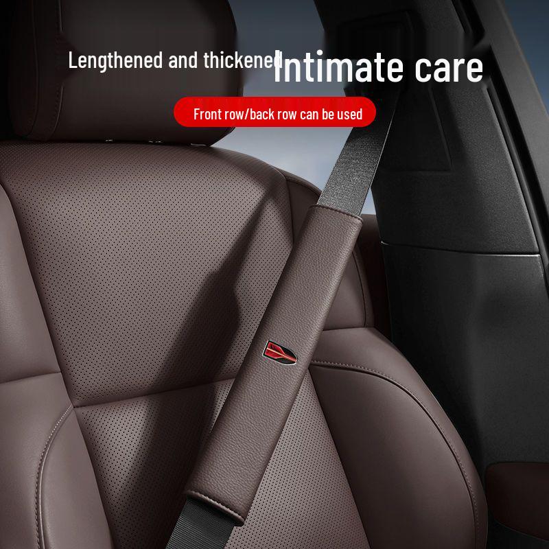 Hongqi Car Seat Belt Shoulder Pads: Anti-Choking and Anti-Wear Protection for H5, HS5, H6, HS7, H9, EQM5 Models