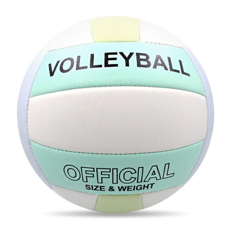 Soft Beach Volleyballs Thickened Official Size 5 Volleyballs Sand Sports PU Ball for Indoor Outdoor Pool, Gym, Training
