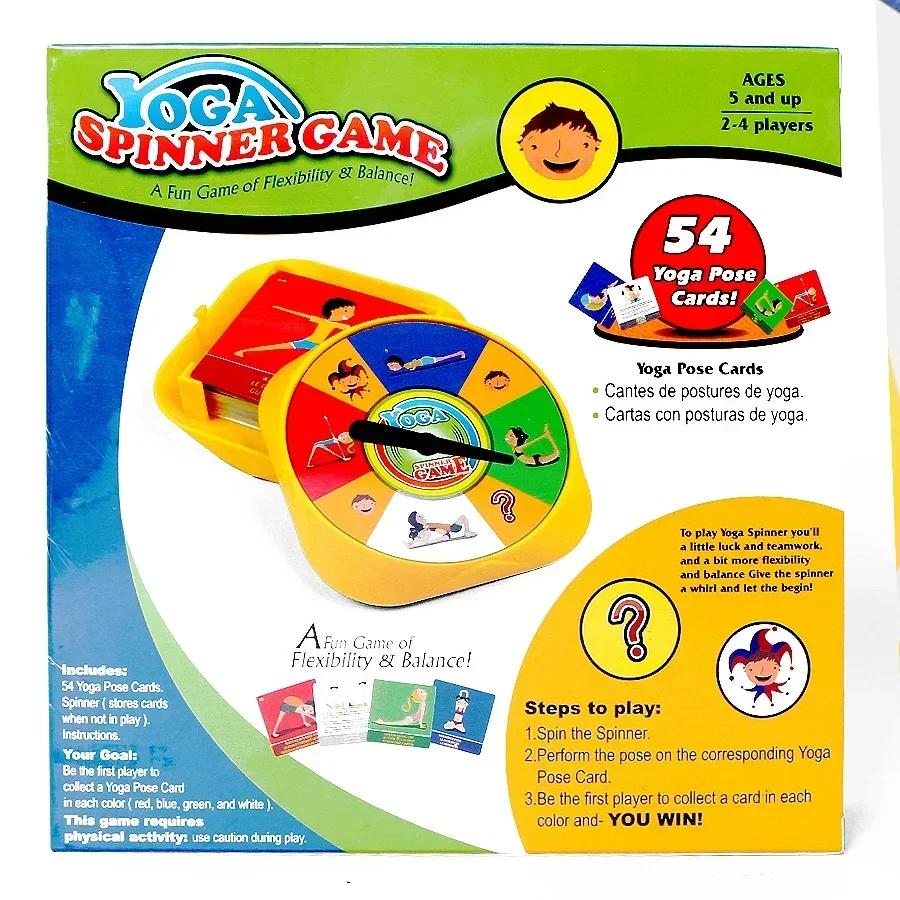 Zabawne Karty Pozy Jogi Dla Dzieci Nagradzana Aktywność Rodzinna Dla Entuzjastów Jogi Zawiera 54 Sztuki 2+ Graczy Gra Joga Spinner