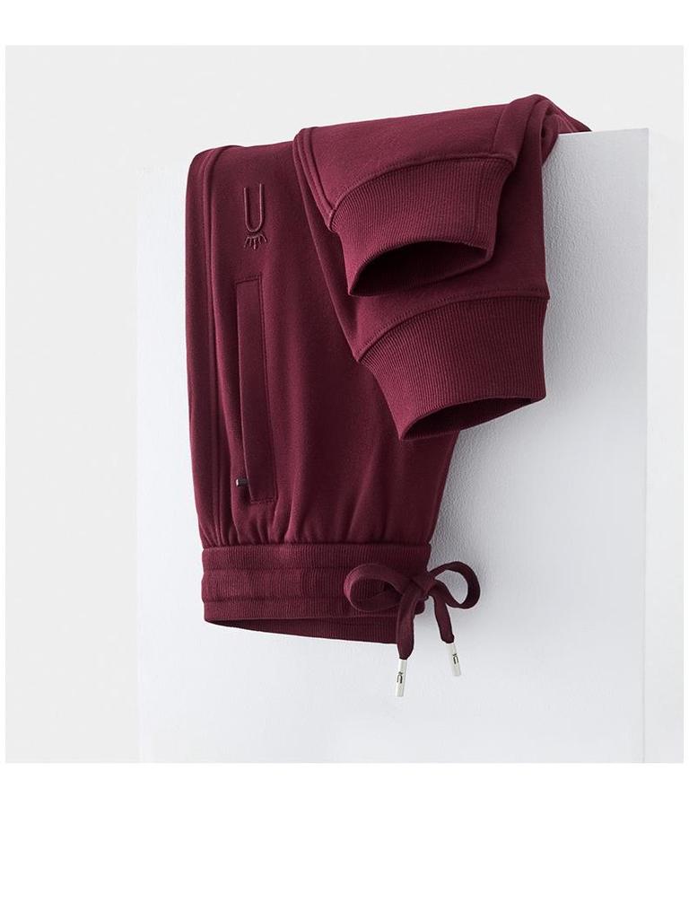 GAGN Women's Slim-Fit Apricot Sweatpants - Heavy Cotton, Spring/Autumn 2025 Collection