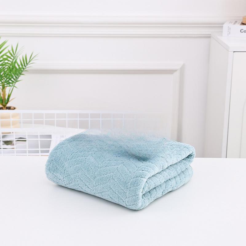Coral Fleece Wheat Grain Quick Drying Towel for Adults, Simple Face Wash and Shower Towel, Creative Absorbent Gift Towel