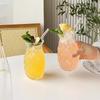 Pineapple Cup High Borosilicate Transparent Glass Heat-resistant Single Layer Cocktail Home Bar Hospitality Juice Cold Drink Cup