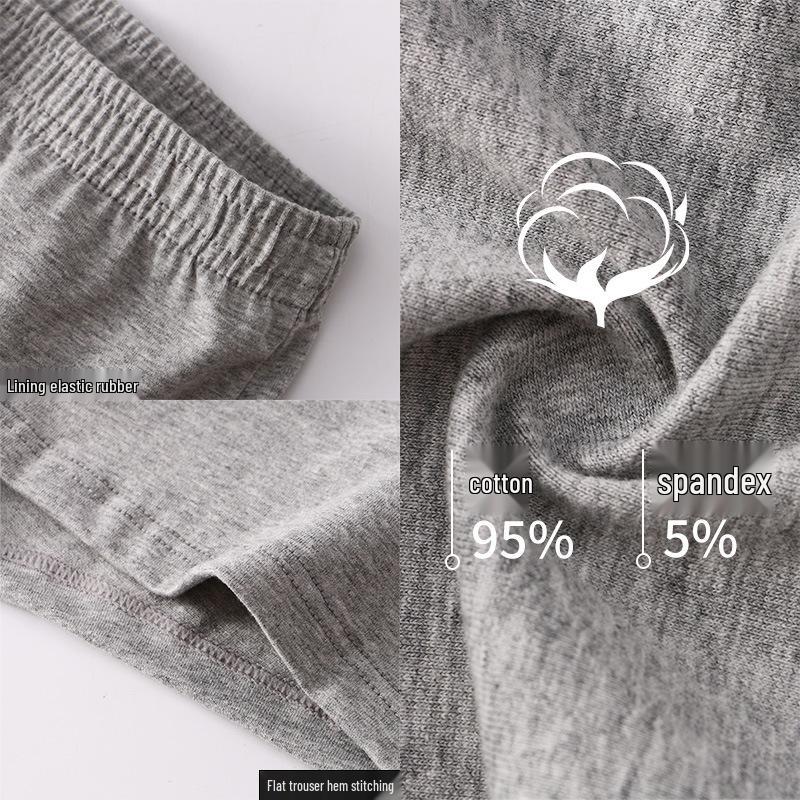 Men's Pure Cotton Mid-Waist Boxer Briefs - Loose A-line Plus Size Shorts