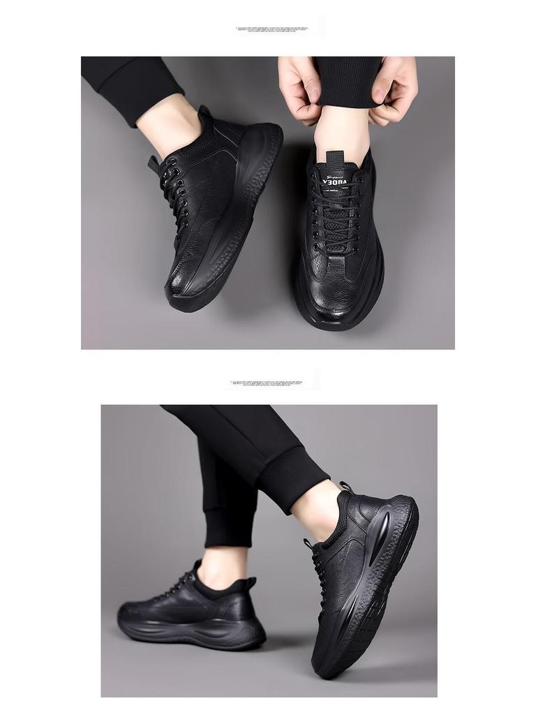 2025 Men's Spring & Autumn Trendy Casual Leather Sports Shoes