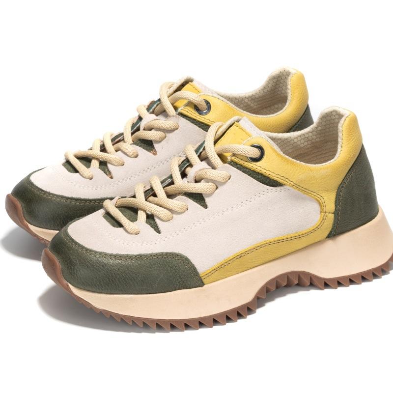 

Весенние новые кожаные туфли женские туфли на платформе спортивные повседневные туфли 40