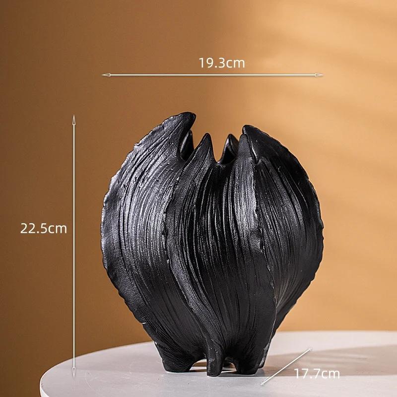 For Ceramic Vase Irregular Folded Paths Abstract Ceramic Crafts Flower Vase Flower Arrangement Accessories Home Decoration