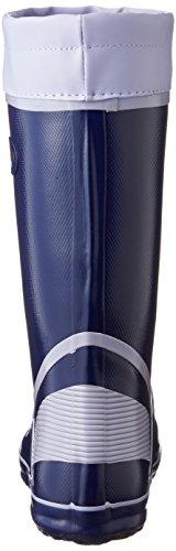 Fukuyama Rubber Women's Mesh Color Boots, Fine Color DX-1, Navy, Size 24.5cm