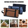 Reinforced Canvas Tool Bag Spacious Organizer Waterproof Tear Resistant Ideal For Electricians Mechanics Hobbyists