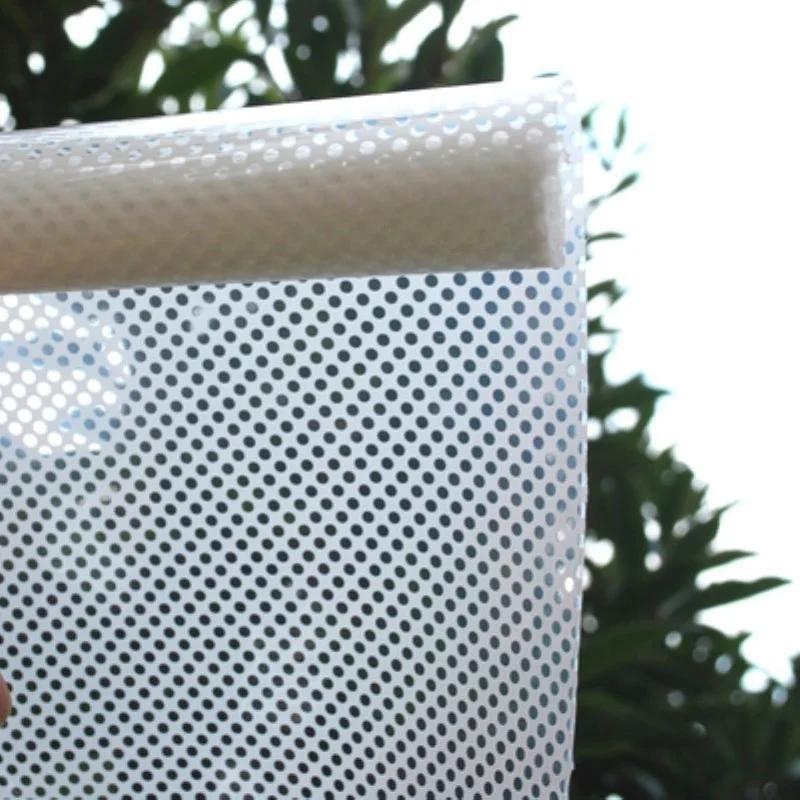 

Самоклеящаяся сетчатая пленка для затенения, пленка для стекла, украшение для окон, оконная наклейка, оконная бумага, затеняющая изоляционная пленка, настенные наклейки 45x200cm белый