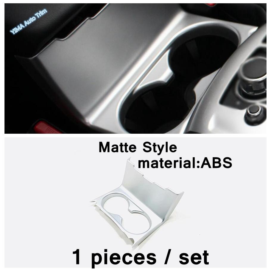 Center Control Stalls Gear Shift / Water Cup Holder Cover Trim For Mazda CX-5 CX5 2017 - 2024 ABS Matte / Carbon Fiber Interior