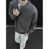 {Arctic fleece} knitted sweater for men and women of the same style, solid color loose autumn and winter crew neck warm sweater