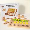 Number Wooden Math Calculation Cognition Block Game Board Children Puzzle Toy
