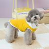 Plush Dog Hiking Jacket Winter Dog Vest Coat Cute Pet Clothes  for Small Medium Dog