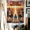 Dark Warrior Tapestry Bold Art Space Tapestry Background Cloth Wallmounted Work Of Art Home Decor Homestay Soft Decoration Tapestry