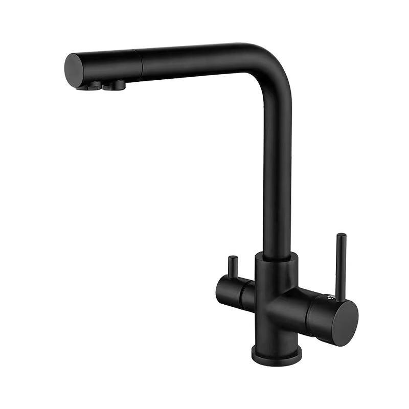 

TLXT All-Black Wall-Mounted 3-Way Water Purifier Faucet
